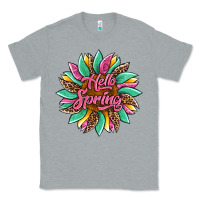 Heather Grey hello spring sunflower Classic Tee - Artiststas