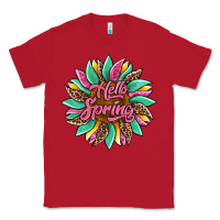 Red hello spring sunflower Classic Tee - Artiststas