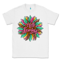 White hello spring sunflower Classic Tee - Artiststas