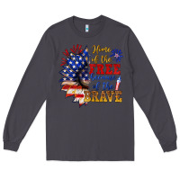 Smoke home of the free because of the brave Long Sleeve Tee - NancyCooperArtShop