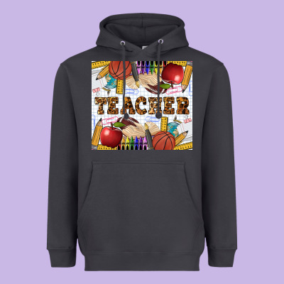 Western Teacher Tumbler Heavyweight Hoodie Designed By Lillyallendesigns
