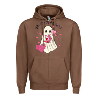 Chestnut will you be my boo Zipper Hoodie - MaliasSmallBusiness