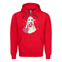 Red will you be my boo Zipper Hoodie - MaliasSmallBusiness