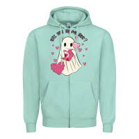 Seafoam will you be my boo Zipper Hoodie - MaliasSmallBusiness