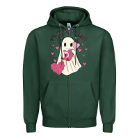 Sports Green will you be my boo Zipper Hoodie - MaliasSmallBusiness