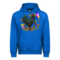 Cobalt mardi gras chicken Urban Hoodie - CowGirlArtShop