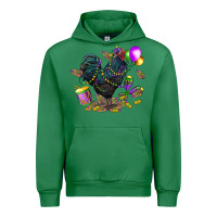 Emerald mardi gras chicken Urban Hoodie - CowGirlArtShop