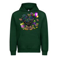 Forest Green mardi gras chicken Urban Hoodie - CowGirlArtShop