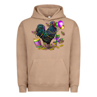 Pigment Burro mardi gras chicken Urban Hoodie - CowGirlArtShop