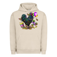 Pigment French Oak mardi gras chicken Urban Hoodie - CowGirlArtShop