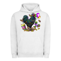 Pigment Lunar Rock mardi gras chicken Urban Hoodie - CowGirlArtShop