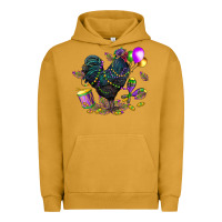 Pigment Peanut Butter mardi gras chicken Urban Hoodie - CowGirlArtShop