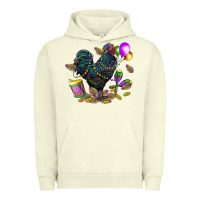 Pigment Pistachio mardi gras chicken Urban Hoodie - CowGirlArtShop