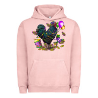Pigment Salmon mardi gras chicken Urban Hoodie - CowGirlArtShop