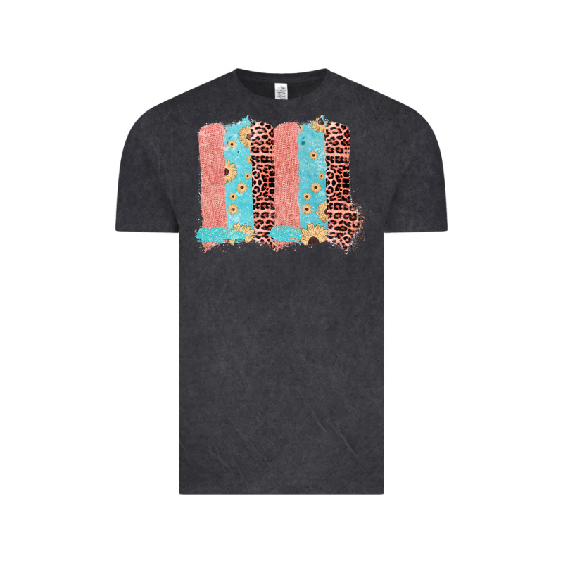 Sunflower Leopard Jute Pattern Brushstrokes Vintage Tee by Bettercallsaul | Teevron