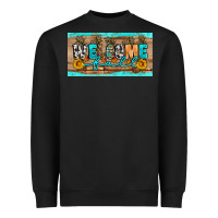 Black Welcome Fall Heavyweight Sweatshirt - Artiststas