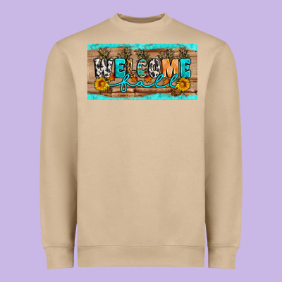 Welcome Fall Heavyweight Sweatshirt Designed By Artiststas