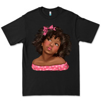 Black afro black girlchild kiss with bow Premium Tee - texasbilliewilder