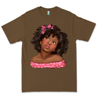 Cacao afro black girlchild kiss with bow Premium Tee - texasbilliewilder