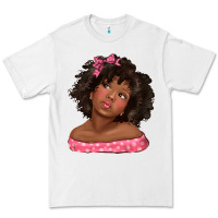White afro black girlchild kiss with bow Premium Tee - texasbilliewilder