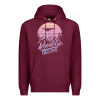 Burgundy The Adventure Begins Premium Hoodie - Bettercallsaul