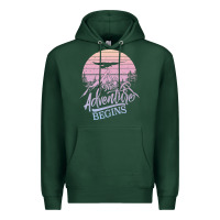 Sports Green The Adventure Begins Premium Hoodie - Bettercallsaul
