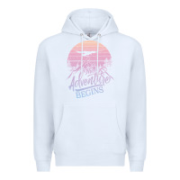 White The Adventure Begins Premium Hoodie - Bettercallsaul
