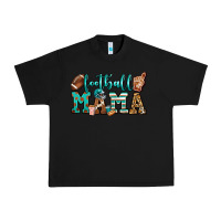 Black American football mama Urban Heavy Tee - Jasminsmagicworld