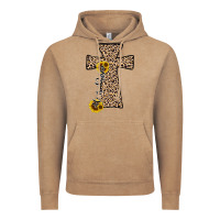 Vintage Coffee he is risen leopard cross Vintage Hoodie - JahusDesignShop