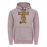 Vintage Zinc he is risen leopard cross Vintage Hoodie - JahusDesignShop