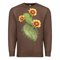 Chestnut Opuntia Phaeacantha Cactus Premium Sweatshirt - LillyAllenDesigns