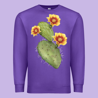Opuntia Phaeacantha Cactus Premium Sweatshirt Designed By Lillyallendesigns