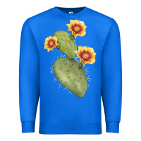 True Royal Opuntia Phaeacantha Cactus Premium Sweatshirt - LillyAllenDesigns
