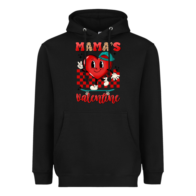 Skater Heart Valentines Day Art Heavyweight Hoodie by LillyAllenDesigns | Teevron