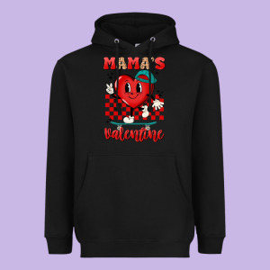 Skater Heart Valentines Day Art Heavyweight Hoodie Designed By Lillyallendesigns