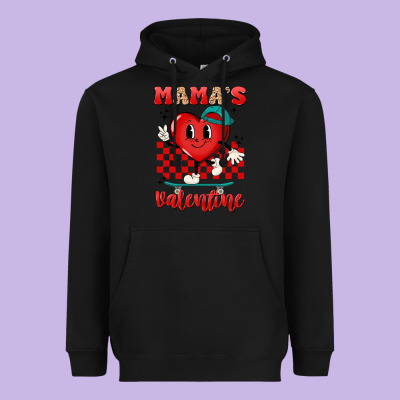 Skater Heart Valentines Day Art Heavyweight Hoodie Designed By Lillyallendesigns