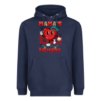 Navy skater heart valentines day art Heavyweight Hoodie - LillyAllenDesigns