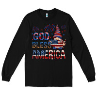 Black god bless america Long Sleeve Tee - NancyCooperArtShop