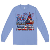 Colony Blue god bless america Long Sleeve Tee - NancyCooperArtShop