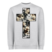 Cowhide Cross Heavyweight Sweatshirt | Teevron