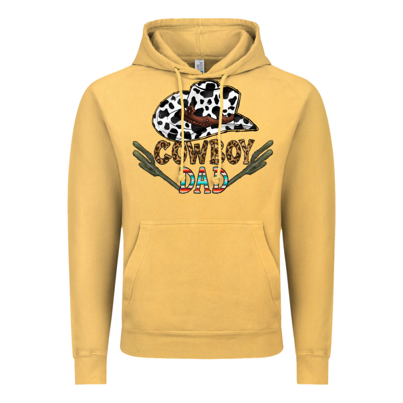 Cowboy Dad Vintage Hoodie by CowhideDigitalArt | Teevron