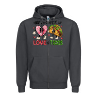 Smoke all you need is love and tacos Zipper Hoodie - MaliasSmallBusiness