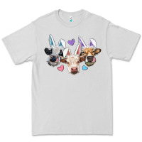 Dove Grey Easter Cows With Bunny Ears Premium Tee - RanaPortraitStore