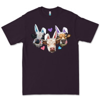 Plum Easter Cows With Bunny Ears Premium Tee - RanaPortraitStore