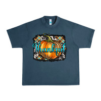 Midnight Navy Thankful Pumpkin Urban Heavy Tee - Artiststas