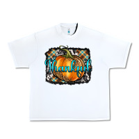 White Thankful Pumpkin Urban Heavy Tee - Artiststas