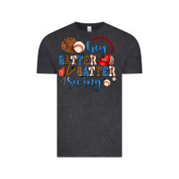 Vintage Black hey batter batter swing Vintage Tee - AdoDesignShop