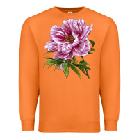 Carrot Peony Flower Illustrations Premium Sweatshirt - LillyAllenDesigns