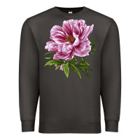 Smoke Peony Flower Illustrations Premium Sweatshirt - LillyAllenDesigns