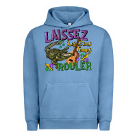 Pigment Pebble Blue laissez les bons temps rouler Urban Hoodie - CowGirlArtShop